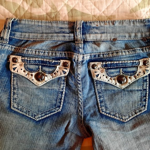 Antique Rivet Jeans - Picture 1 of 4